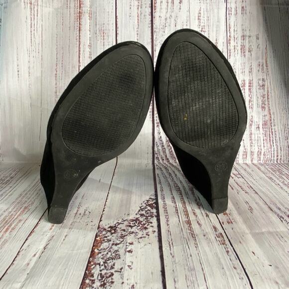Target Black Womans Wedges Sz 8.5 - Picture 6 of 7